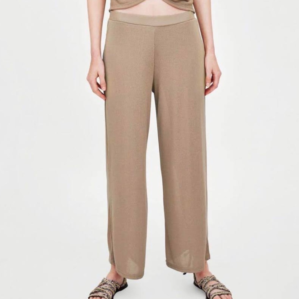 Zara beige lounge/beach pants